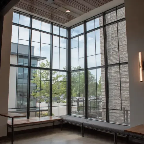 Interior commercial window